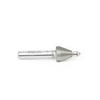 Amana Tool MR0107 Miniature 22.5 Degree Chamfer with 3/16 Dia Ball Bearing x 1/2 Dia x 1/2 x 1/4 Inch Shank Carbide Tipped Router Bit