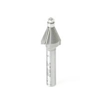 Amana Tool MR0107 Miniature 22.5 Degree Chamfer with 3/16 Dia Ball Bearing x 1/2 Dia x 1/2 x 1/4 Inch Shank Carbide Tipped Router Bit