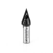 Amana Tool RC-1040 CNC Insert V-Groove 40 Deg x 47/64 Dia x 1 x 1/2 Inch Shank
