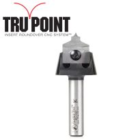 Amana Tool AMS-216 4-Piece Tru Point Roundover Insert CNC System 1/2 Inch Shank Router Bit Set