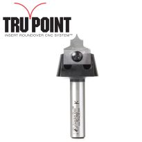Amana Tool RC-1057 Tru Point Roundover Insert CNC System 3/16 Radius x 7/8 Dia x 3/8 x 1/2 Inch Shank Router Bit