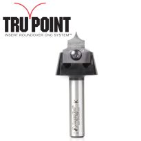 Amana Tool RC-1058 Tru Point Roundover Insert CNC System 1/4 Radius x 7/8 Dia x 1/2 x 1/2 Inch Shank Router Bit