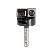 Amana Tool RC-2243 Insert Carbide Mini Spoilboard Surfacing, Rabbeting, Flycutter, Slab Leveler & Surface Planer 1 Dia x 15/32 (12mm) x 1/4 Inch Shank Router Bit