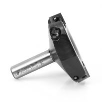 Amana Tool RC-2257 CNC Insert Carbide Spoilboard Surfacing, Rabbeting, Flycutter, Slab Leveler & Surface Planer 2-1/2 Dia x 1/2 x 1/2 Inch Shank Router Bit