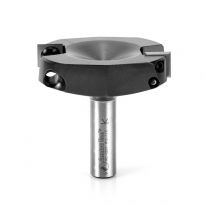 Amana Tool RC-2257 CNC Insert Carbide Spoilboard Surfacing, Rabbeting, Flycutter, Slab Leveler & Surface Planer 2-1/2 Dia x 1/2 x 1/2 Inch Shank Router Bit