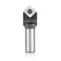 Amana Tool RC-45714 V-Groove Insert 90 Deg. Double Edge Folding for Shaping Composite Panels  .090" Tip Width x 19/64 x 43/64 Dia. x 1/2 Inch Shank