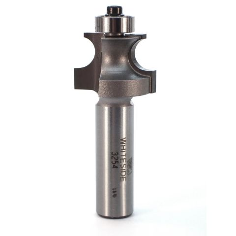 Whiteside 3254 Edge Beading Bit 1/2"Shank. 3/8"Bead Diameter, 3/4"Cut Length