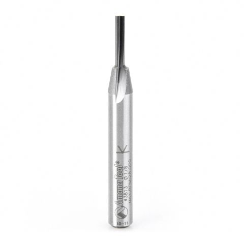Amana Tool 43813 Solid Carbide Seal/Straight 1/8 Dia x 1/2 x 1/4 Inch Shank x 1-Flute