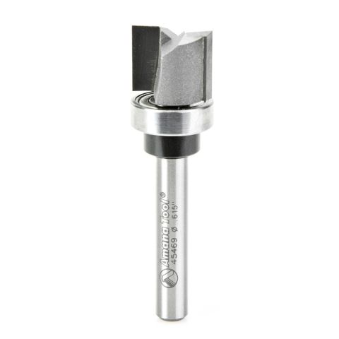 Amana Tool 45469 Carbide Tipped Straight Plunge .615 Dia x 1/2 x 1/4 Inch Shank with Upper BB
