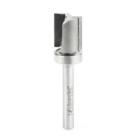 Amana Tool 45478 Carbide Tipped Straight Plunge .615 Dia x 3/4 x 1/4 Inch Shank with Upper BB