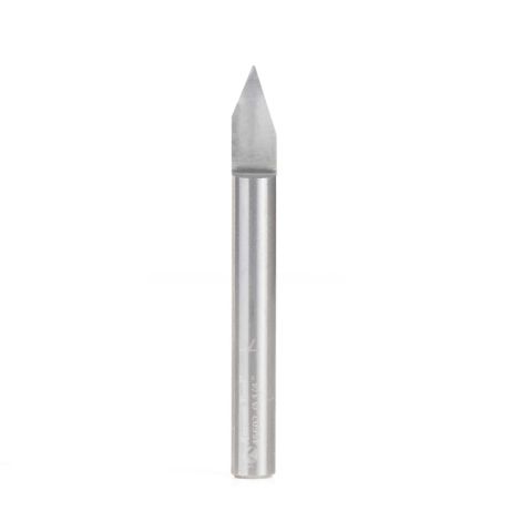 Amana Tool 45602 Solid Carbide 45 Degree Engraving 0.020 Tip Width x 1/4 Inch Shank Signmaking