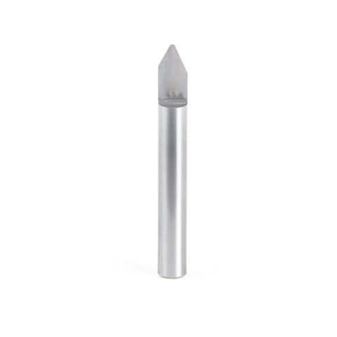 Amana Tool 45766 Solid Carbide 60 Degree Engraving 0.040 Tip Width x 1/4 Shank x 2 Inch Long Signmaking Router Bit