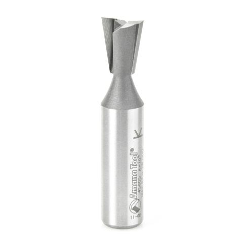 Amana Tool 45805 Carbide Tipped Dovetail 10 Deg x 1/2 Dia x 5/8 x 1/2 Inch Shank