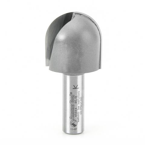 Amana Tool 45944 Carbide Tipped Core Box 5/8 Radius x 1-1/4 Dia x 1-1/4 x 1/2 Inch Shank Extra Deep