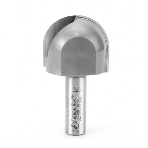 Amana Tool 45946 Carbide Tipped Core Box 3/4 Radius x 1-1/2 Dia x 1-1/4 x 1/2 Inch Shank Extra Deep