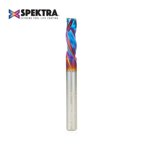 Amana Tool 46017-K CNC Solid Carbide Spektra™ Extreme Tool Life Coated Compression Spiral 3 Flute 1/4 Dia x 7/8 x 1/4 Inch Shank