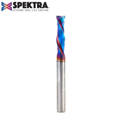 Amana Tool 46025-K CNC Solid Carbide Spektra™ Extreme Tool Life Coated Mortise Compression Spiral 6mm Dia x 22mm x 6mm Shank