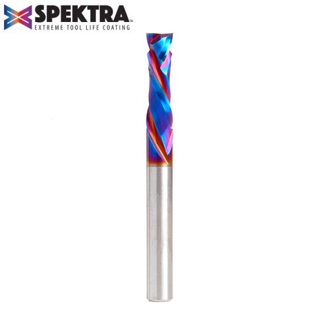 Amana Tool 46170-K CNC Solid Carbide Spektra™ Extreme Tool Life Coated Compression Spiral 1/4 Dia x 7/8 x 1/4 Inch Shank
