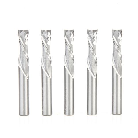 Amana Tool 46172-5 5 Pack CNC Solid Carbide Compression Spiral 3/8 Dia x 1-1/4 Inch x 3/8 Shank