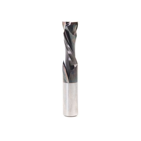 Amana Tool 46188-DLC CNC Solid Carbide Compression Spiral Diamond-Like Carbon (DLC) Coated for Solid Wood 1/2 Dia x 1-1/4 x 1/2 Inch Shank