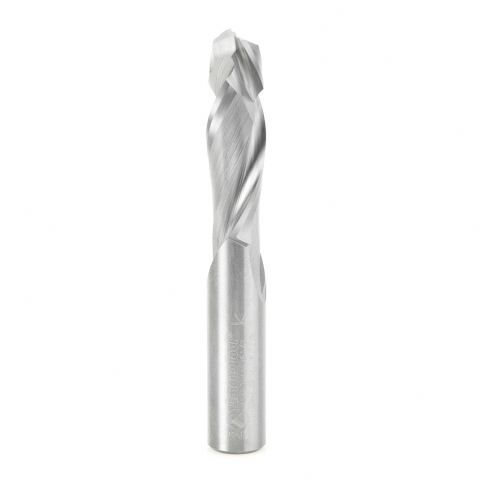 Amana Tool 46190-LH CNC Solid Carbide Compression Spiral L/H x 1/2 Dia x 1-5/8 x 1/2 Inch Shank