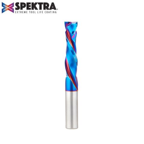 Amana Tool 46199-K CNC Solid Carbide Spektra™ Extreme Tool Life Coated Compression Spiral 1/2 Dia x 2 x 1/2 Inch Shank