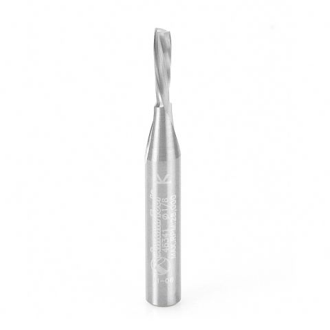 Amana Tool 46341 Solid Carbide Spiral Plunge for Solid Wood 1/8 Dia x 1/2 x 1/4 Inch Shank Down-Cut