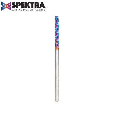 Amana Tool 46398-K CNC Solid Carbide Spektra™ Extreme Tool Life Coated Mortise Compression Spiral 1/8 Dia x 13/16 Inch x 1/8 Shank