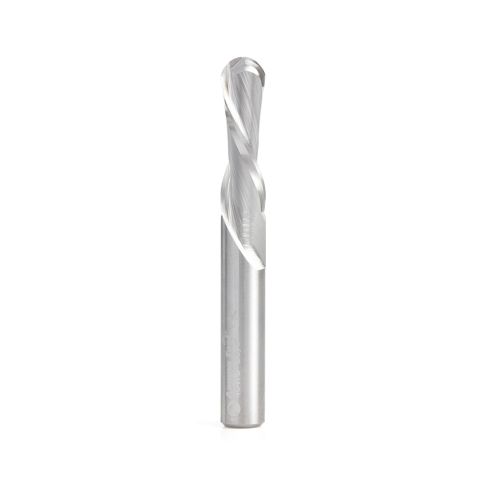 Amana Tool 46478 Solid Carbide Down-Cut Ball Nose Spiral 3/8 Dia x 1-1/4 Inch x 3/8 Shank Router Bit