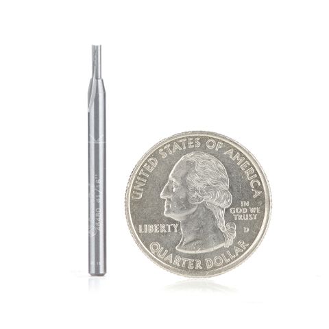 Amana Tool 46480 Solid Carbide Straight Plunge High Production 1/16 Dia x 3/16 x 1/8 inch Shank Router Bit