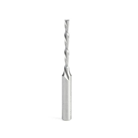 Amana Tool 46564 Solid Carbide CNC Foam Cutting Down-Cut Square End Spiral 1/8 Dia x 1-1/8 x 1/4 Shank x 2-1/2 Inch Long Router Bit