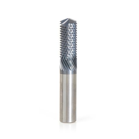 Amana Tool 48058-D High Performance Solid Carbide Fiberglass and Composite Cutting 1/2 Dia x 1-1/8 x 1/2 Shank AlTiN Coated Drill End Router Bit