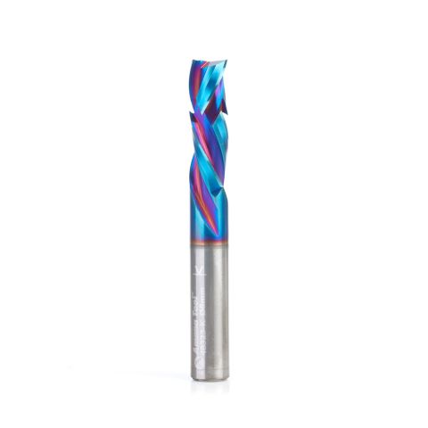 Amana Tool 48323-K-M CNC Solid Carbide Spektra™ Extreme Tool Life Coated Compression Spiral 3 Flute x 8mm Dia x 25mm x 8mm Shank