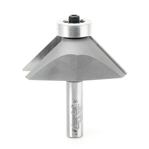 Amana Tool 49405 Carbide Tipped Chamfer 45 Degree x 3 Inch Dia x 1-1/16 Inch x 1/2 Shank