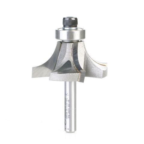 Amana Tool 49549 Carbide Tipped 4 Flute Corner Rounding/Beading 1/2 Radius x 1-5/8 Dia x 11/16 x 1/4 Inch Shank