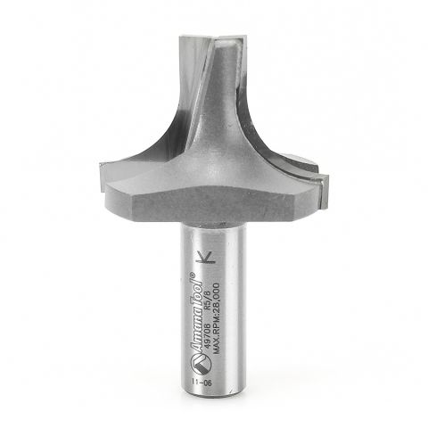 Amana Tool 49708 Carbide Tipped Plunging Round Over 5/8 Radius x 1-3/4 Dia x 1-1/4 x 1/2 Inch Shank