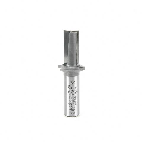 Amana Tool 49720 Carbide Tipped Plunging Round Over (Elongated Plunge) 1/8 Radius x 7/8 Dia x 1-7/32 x 1/2 Inch Shank Router Bit