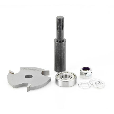 Amana Tool 53409-1 Slotting Cutter Assembly 3 Wing x 1-7/8 Dia x 7/32 x 1/2 Inch Shank