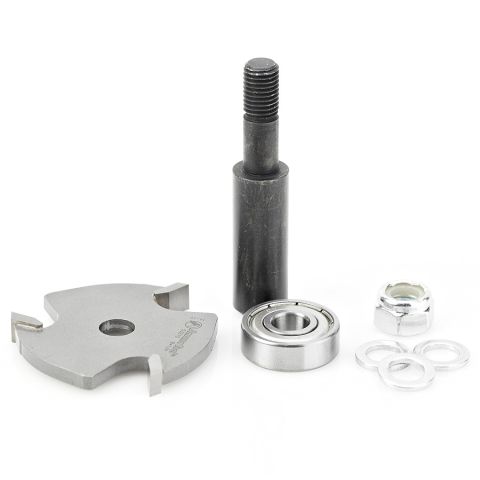 Amana Tool 53410-1 Slotting Cutter Assembly 3 Wing x 1-7/8 Dia x 1/4 x 1/2 Inch Shank