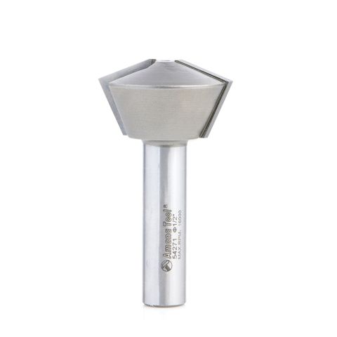 Amana Tool 54271 Carbide Tipped Multi-Sided Glue Joint 60 / 30 Deg x 1-1/2 Dia x 7/8 x 1/2 Inch Shank