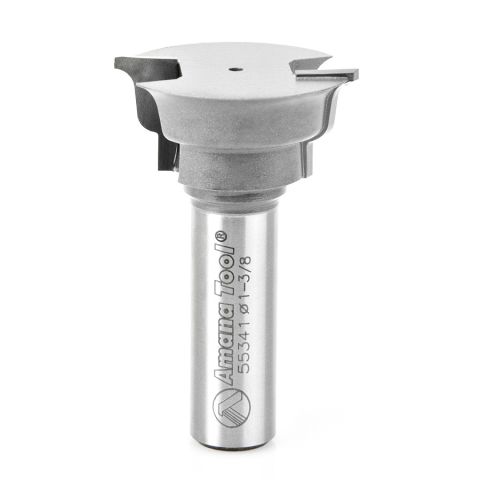 Amana Tool 55341 Carbide Tipped Ogee Window Sash & Rail 1/8 Radius x 1-3/8 Dia x 21/32 x 1/2 Inch Shank