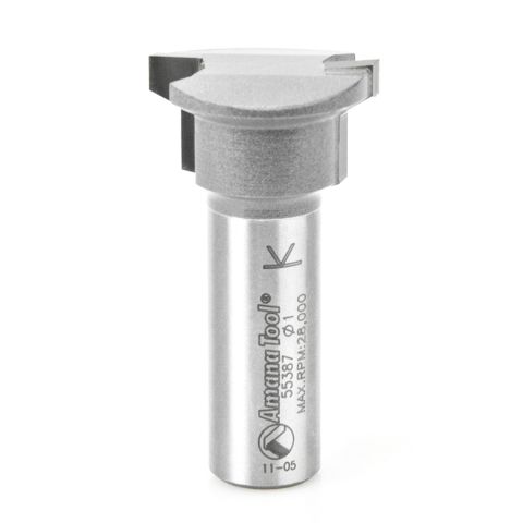 Amana Tool 55387 Carbide Tipped Drawer Lock 1 Inch Dia x 1/2 x 1/2 Shank