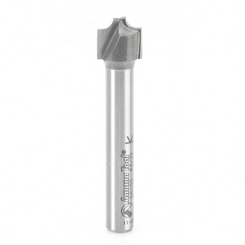 Amana Tool 56100 Carbide Tipped Plunge Beading 3/32 Radius x 3/8 Dia x 5/16 x 1/4 Inch Shank