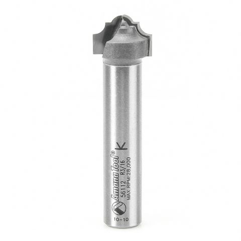 Amana Tool 56112 Carbide Tipped Plunging Classical 9/64 Radius x 3/4 Dia x 1/2 x 1/2 Inch Shank