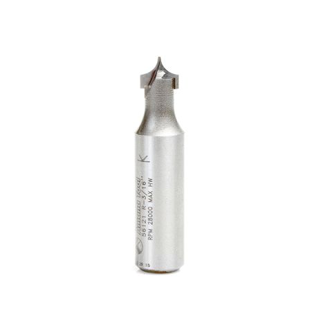 Amana Tool 56121 Carbide Tipped Point Cutting Roundover 3/16 Radius x 3/8 Dia x 5/16 x 1/2 Shank Router Bit