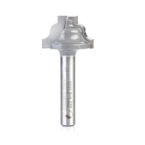 Amana Tool 56200 Carbide Tipped Plunging Ogee Stile 1/8 Radius x 13/16 Dia x 33/64 x 1/4 Inch Shank
