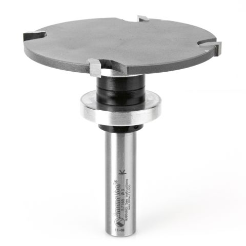 Amana Tool 57165 Carbide Tipped 4 Wing Cut Out Solid Surface 3 Dia x 3/16 x 1/2 Inch Shank x 27/32 Depth of Cut