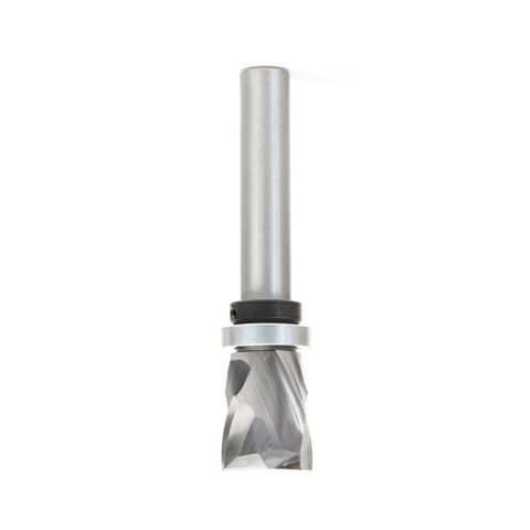 Amana Tool 57176 Solid Carbide (Brazed To Steel Shank) Spiral Pattern/Plunge Compression 7/8 Dia x 1-9/64 x 1/2 Inch Shank With Upper Ball Bearing