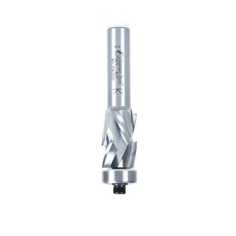 Amana Tool 58174 Solid Carbide (Brazed To Steel Shank) Spiral Flush Trim Compression 3/4 Dia x 1-9/64 x 1/2 Inch Shank With Lower Ball Bearing