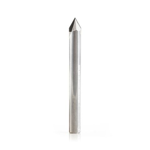 Amana Tool DRB-416 CNC Polycrystalline Diamond (PCD) 60 Degree Engraving, V-Grooving and Chamfering Router Bit 1/4 Dia  x 1/8 x 1/4 Shank